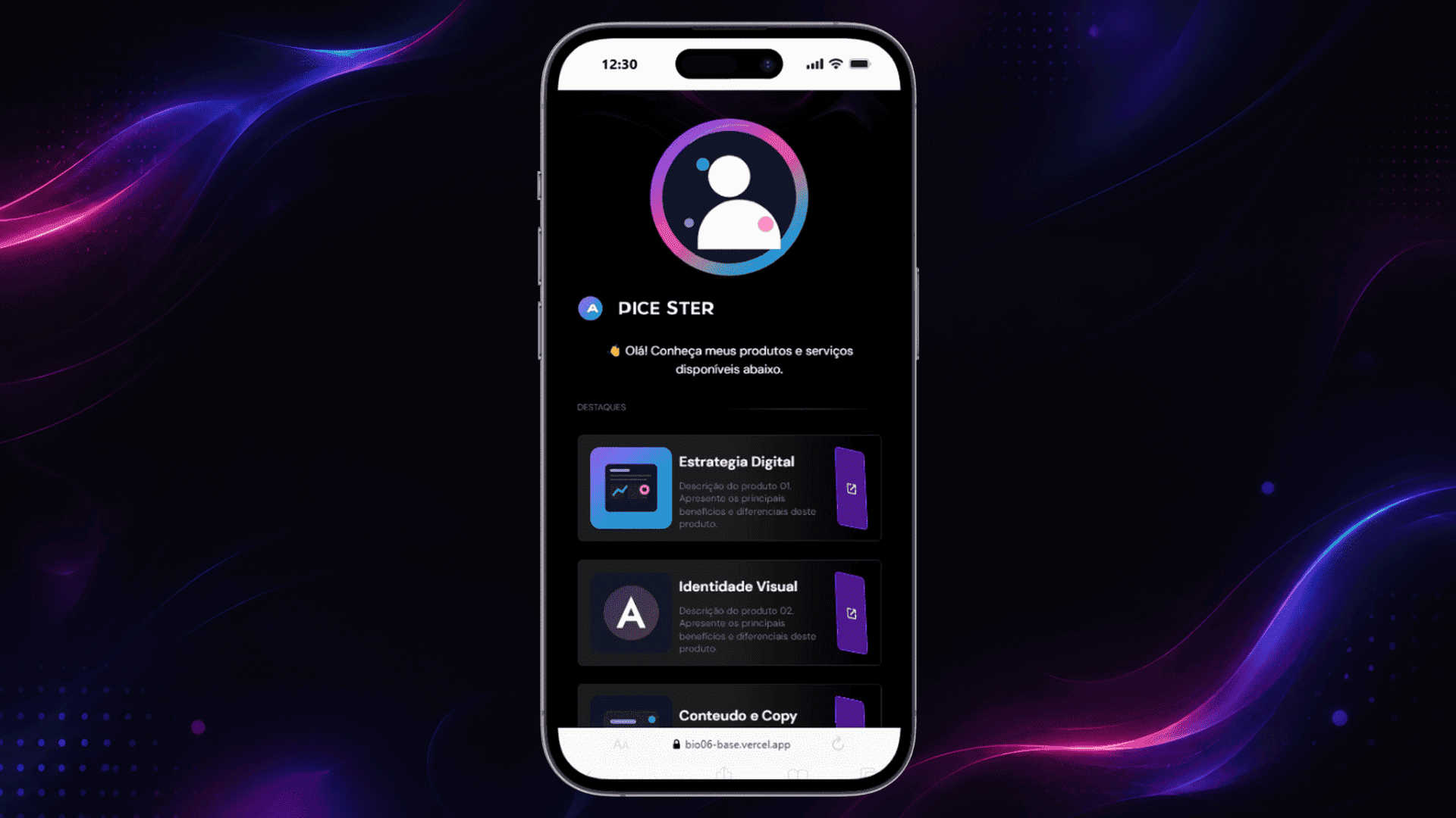 Capa de Avatar Neon